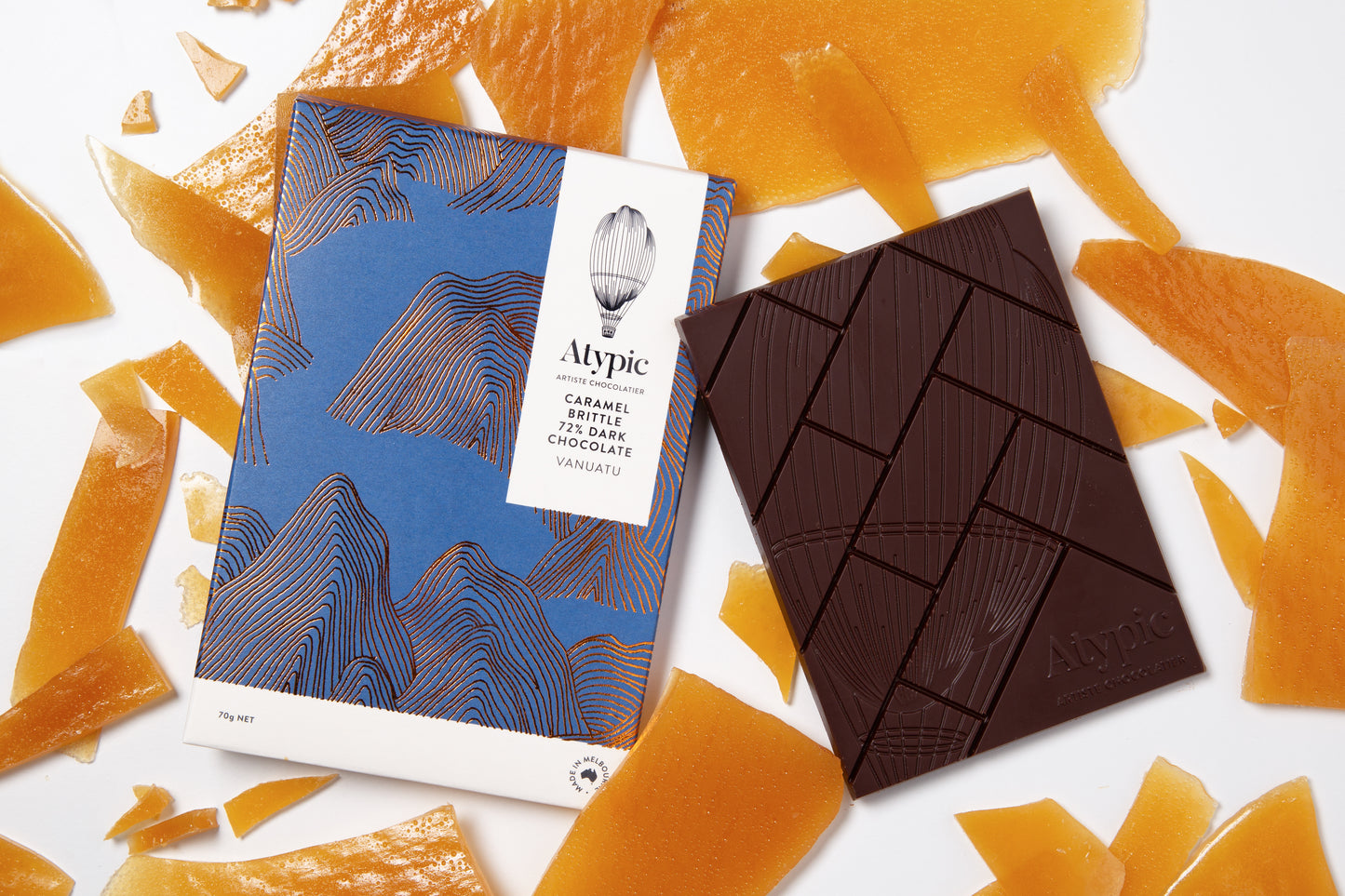 72% Dark Caramel Brittle
