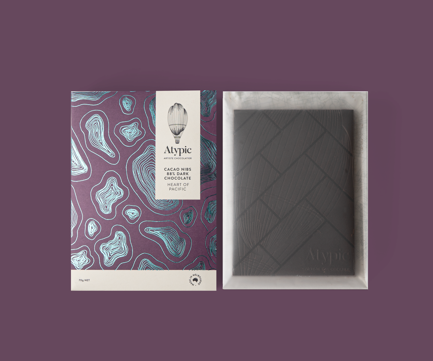 88% Vegan Dark Chocolate - Heart Of Pacific